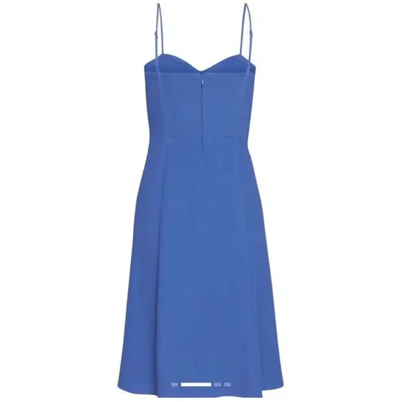 Aritzia Sunday Best Viola Bustier Midi Slip Dress Royal Blue Size M - Picture 2 of 11
